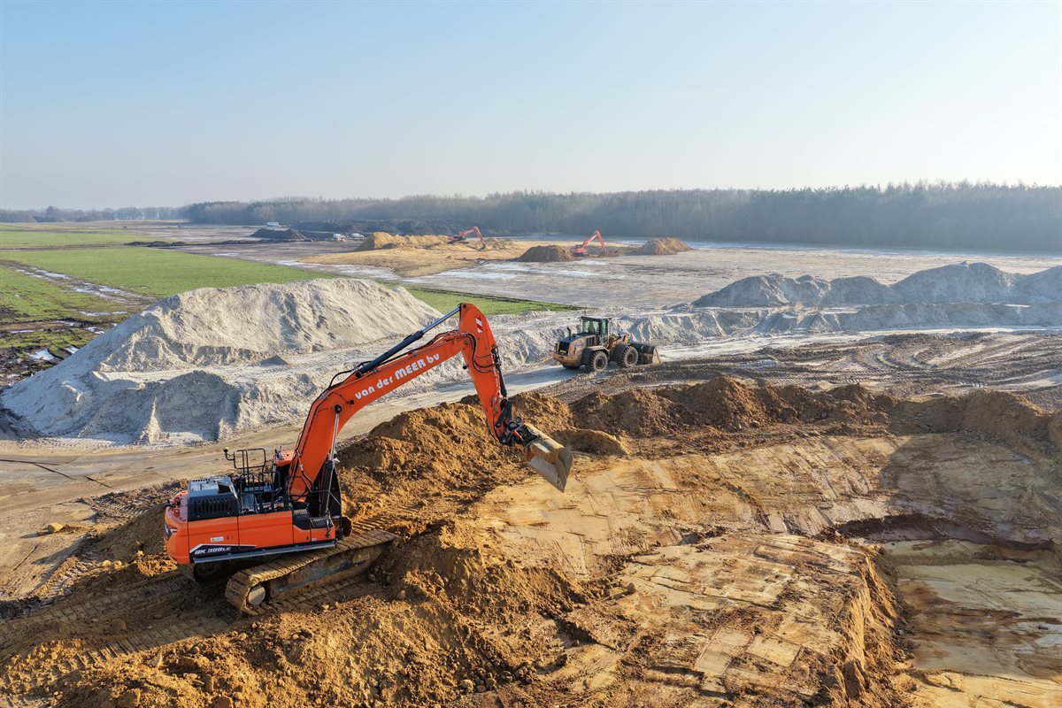 realisatie twee poelen en stuifduin