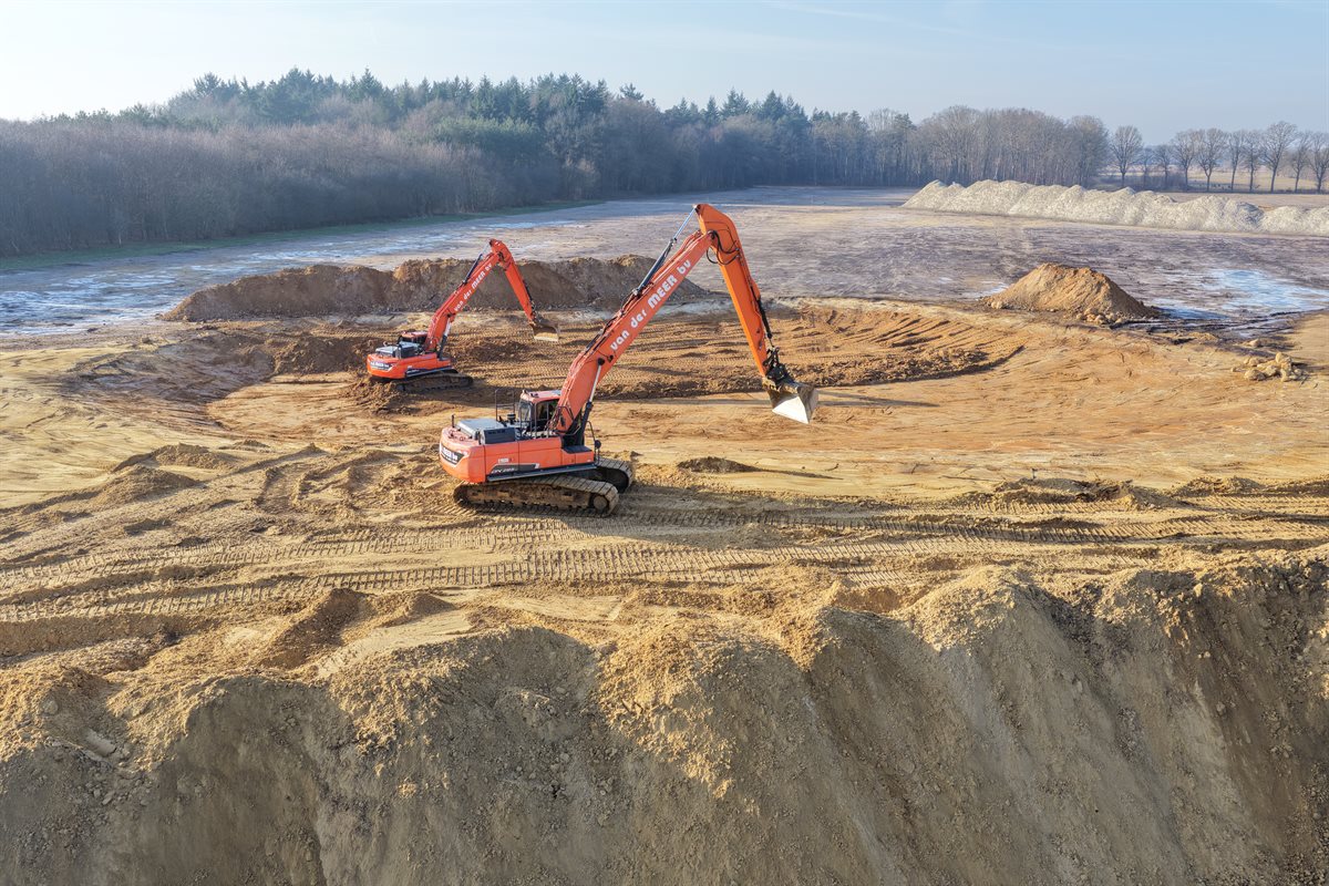 dronebeeld stuifduinen