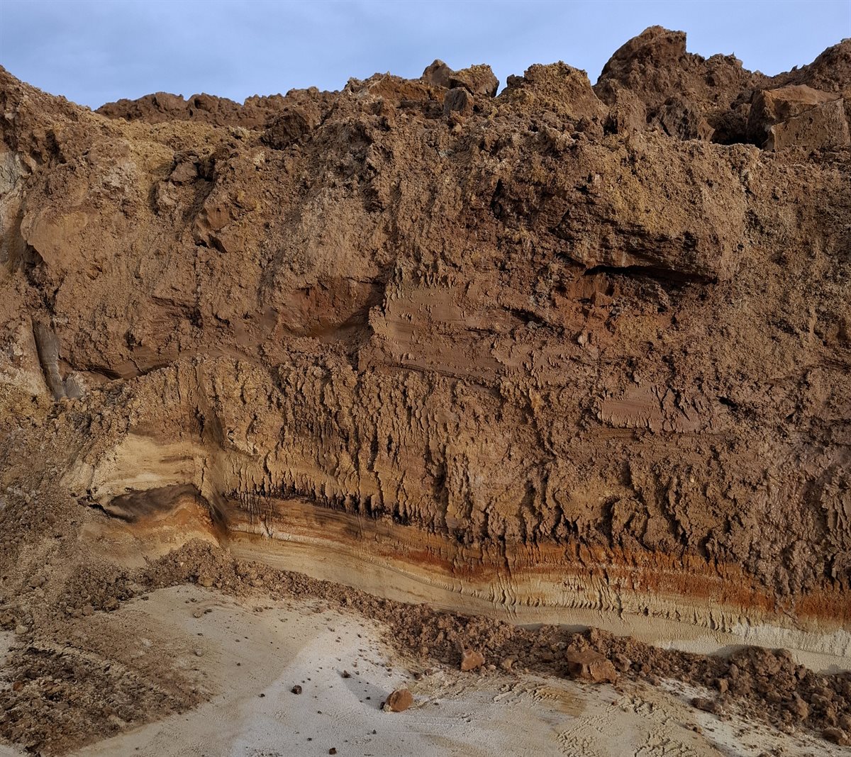 keileemlaag in poel van dichtbij
