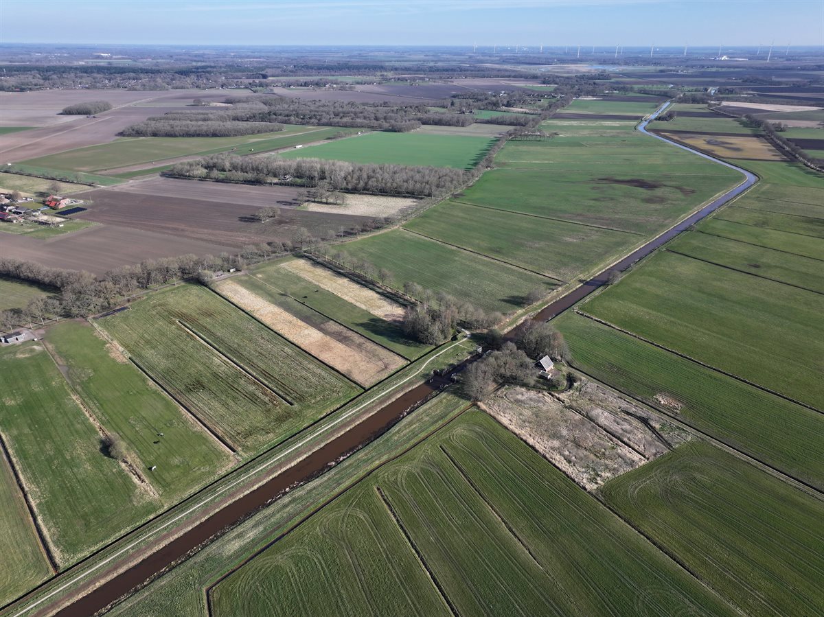 bronnegermaden vanuit de lucht